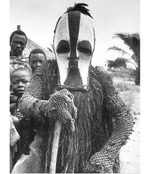 MALE SONGYE KIFWEBE CARVED WOODEN CEREMONIAL MASK