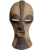 LARGE FEMALE SONGYE KIFWEBE CARVED CEREMONIAL WOODEN MASK