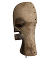 LARGE FEMALE SONGYE KIFWEBE CARVED CEREMONIAL WOODEN MASK