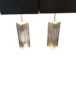 LARGE PAIR OF KARL SPRINGER STYLE LUCITE LAMPS