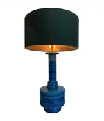 LARGE AND RARE 1960S CERAMIC BITOSSI "RIMINI BLUE" LAMP DESIGNED BY ALDO LONDI