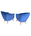 LOVELY PAIR OF ITALIAN 1950S COCKTAIL CHAIRS IN THE STYLE OF GIO PONTI