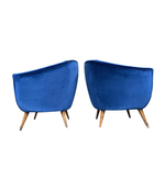 LOVELY PAIR OF ITALIAN 1950S COCKTAIL CHAIRS IN THE STYLE OF GIO PONTI