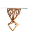 LOVELY 1950S FRENCH RIVIERA ROPE SIDE TABLE BY ADRIEN AUDOUX AND FRIDA MINET