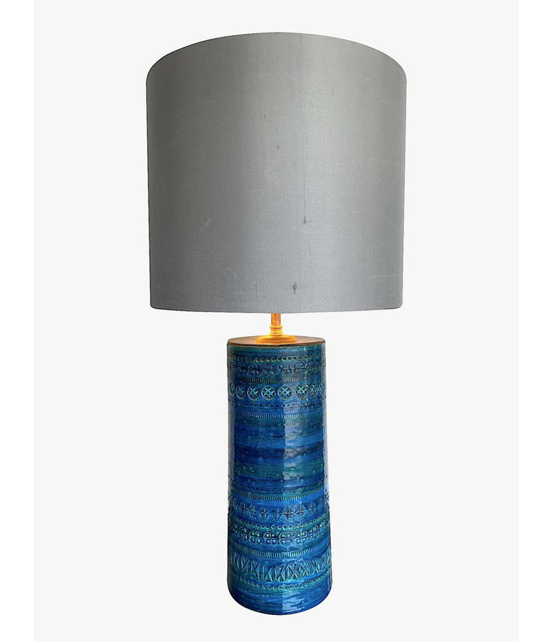 1960s Bitossi Ceramic Lamp - Aldo Londi - Rimini Blue - Mid Century Lamp - Ed Butcher Antiques