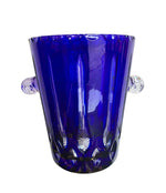 LOVELY VAL SAINT LAMBERT COBALT BLUE CRYSTAL CHAMPAGNE BUCKET