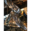 LOVELY PAIR OF SWAN NECKED MURANO GLASS LAMPS