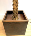 MAISON JANSEN BRASS PALM TREE FLOOR LAMP