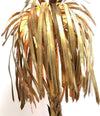 MAISON JANSEN BRASS PALM TREE FLOOR LAMP