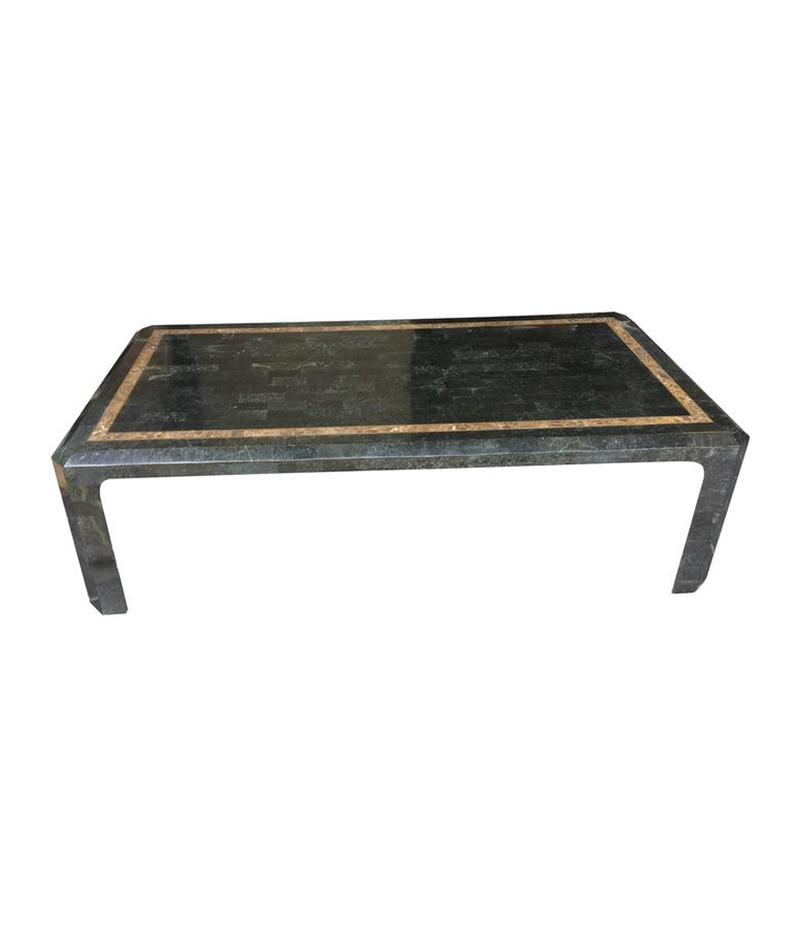 MAITLAND-SMITH TESSELLATED MARBLE AND SHELL COFFEE TABLE