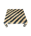 MAITLAND SMITH COFFEE TABLE WITH TESSELLATED MARBLE ZEBRA PATTERN FINISH