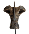 MALE SONGYE KIFWEBE CARVED WOODEN CEREMONIAL MASK