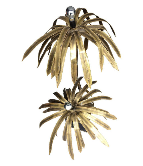 MAISON JANSEN DOUBLE PALM TREE FLOOR LAMP