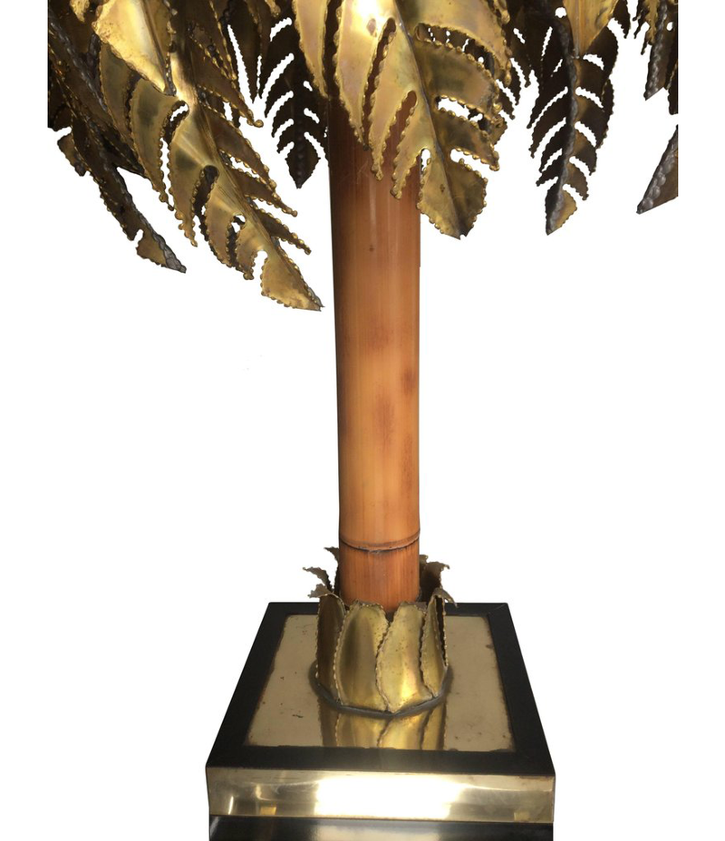 MAISON JANSEN PALM TREE TABLE LAMP