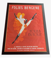 ORIGINAL 1950S LARGE FOLIES BERGERE POSTER BY ALAIN GOURDON AKA ASLAN