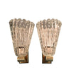 PAIR OF BAROVIER AND TOSA "BULLICANTE" GLASS WALL SCONCES