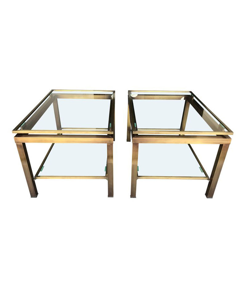 PAIR OF GUY LEFEVRE SIDE TABLES