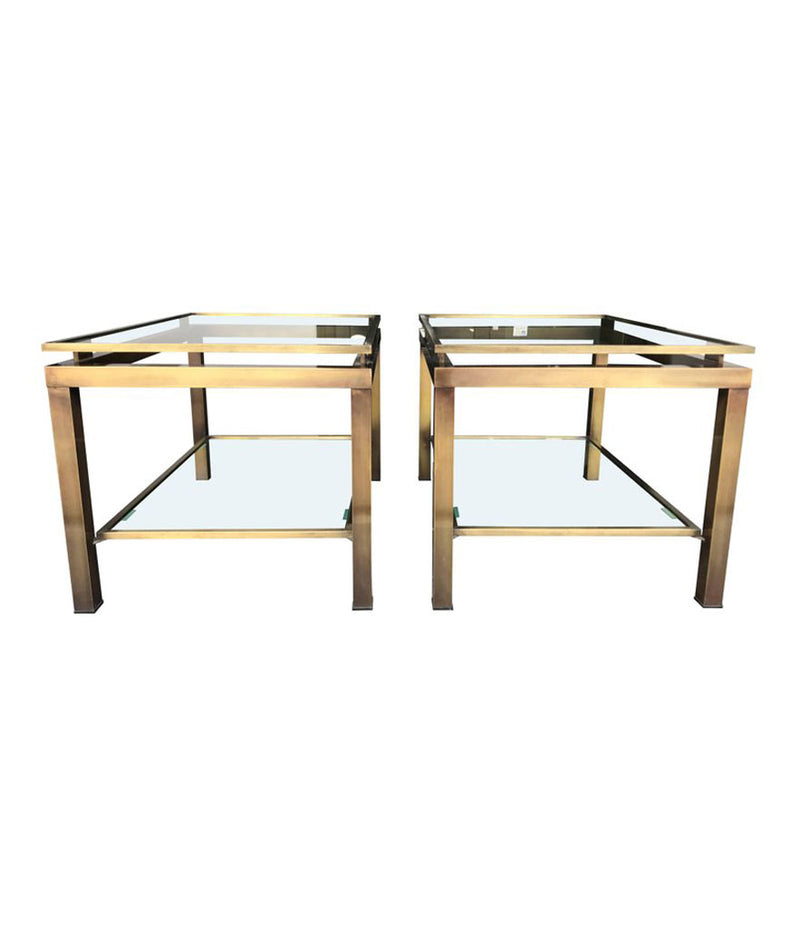 PAIR OF GUY LEFEVRE SIDE TABLES