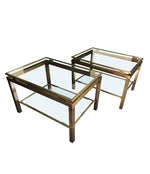 PAIR OF GUY LEFEVRE SIDE TABLES