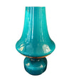 PAIR OF HANS-AGNE JAKOBSSON TURQUOISE GLASS LAMPS