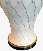 PAIR OF LARGE ITALIAN CERAMIC ARTICHOKE LAMPS