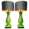 PAIR OF LARGE ITALIAN CERAMIC PINEAPPLE LAMPS