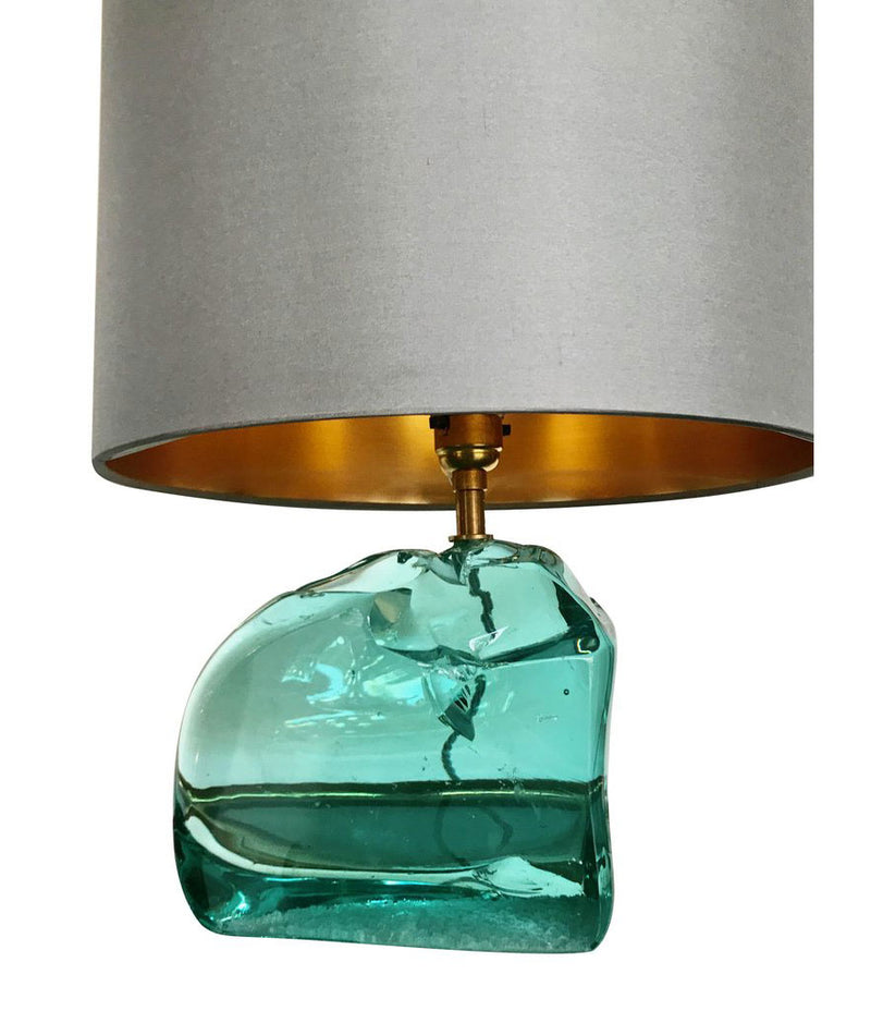 PAIR OF ROCK GLASS LAMPS IN THE STYLE OF MAX INGRAND