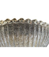 PAIR OF BAROVIER DEMILUNE WALL SCONCES WITH RIBBED AND SCOLLOPED MURANO GLASS