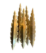 PAIR OF HOLM SORENSEN TORCH CUT BRUTALIST WALL SCONCES WITH THREE LIGHTS