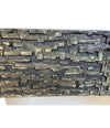 PAIR OF LUCIANO FRIGERIO BEDSIDE CABINETS WITH CAST BRUTALIST DRAWER FRONT