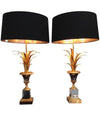 PAIR OF MAISON CHARLES STYLE FROND LAMPS