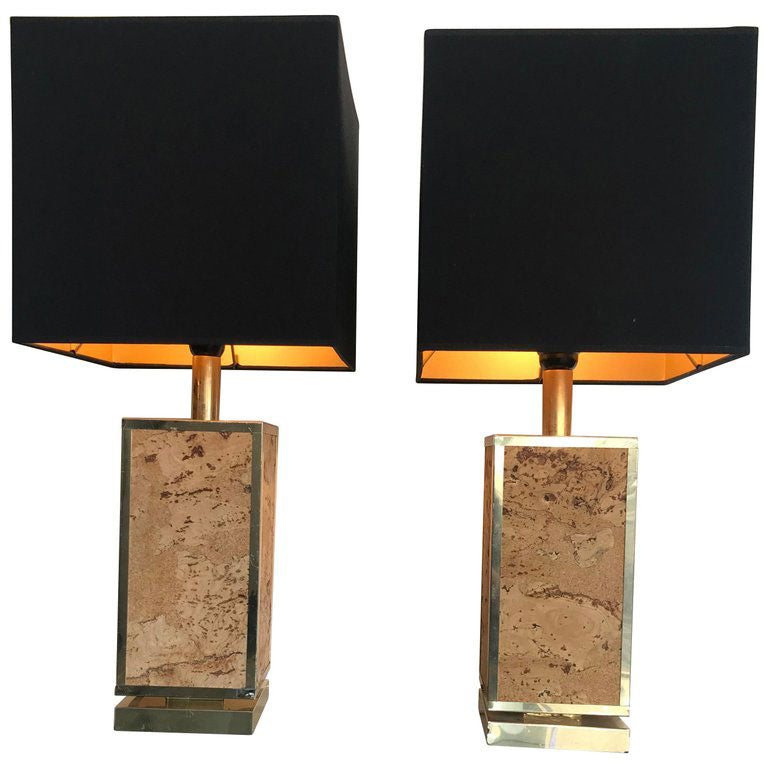 PAIR OF ITALIAN CORK LAMPS