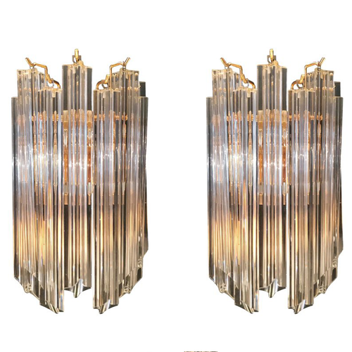 PAIR OF VENINI WALL SCONCES