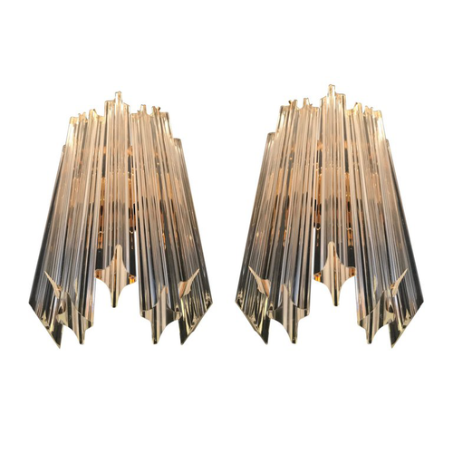 PAIR OF VENINI WALL SCONCES