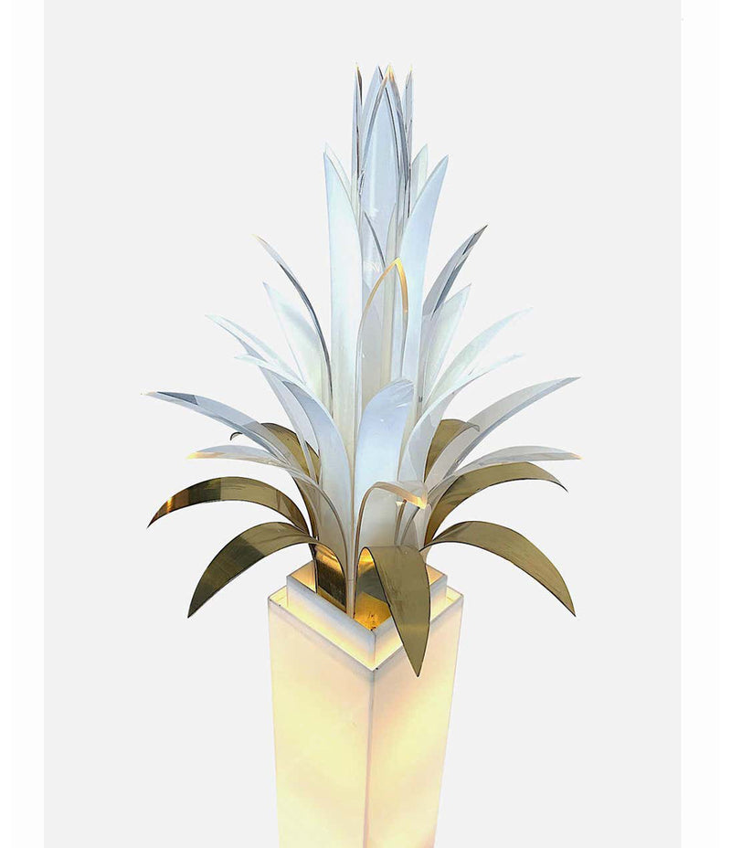 RARE STUNNING 1970S PALM TREE FLOOR LAMP BY PETER DOFF FOR BERGER DESIGNS