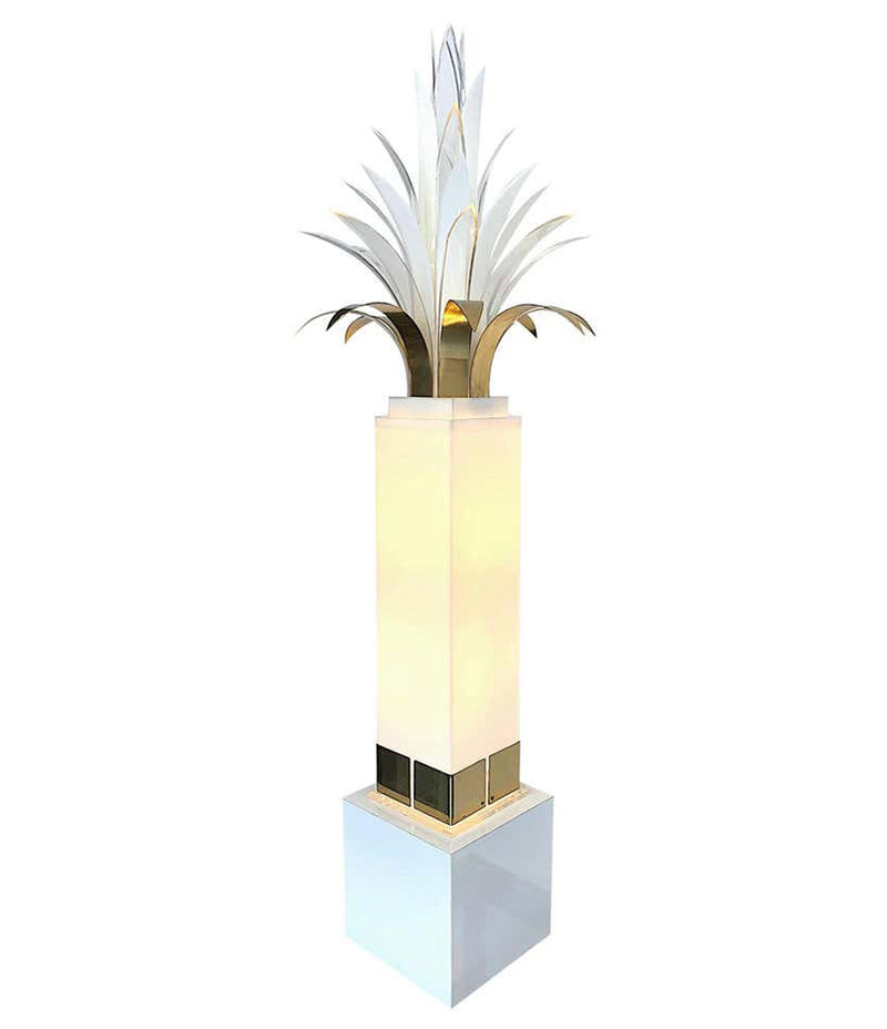 RARE STUNNING 1970S PALM TREE FLOOR LAMP BY PETER DOFF FOR BERGER DESIGNS