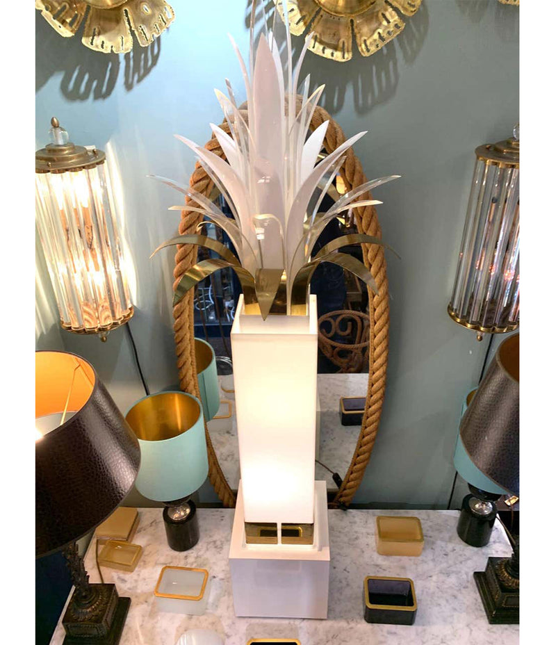 RARE STUNNING 1970S PALM TREE FLOOR LAMP BY PETER DOFF FOR BERGER DESIGNS