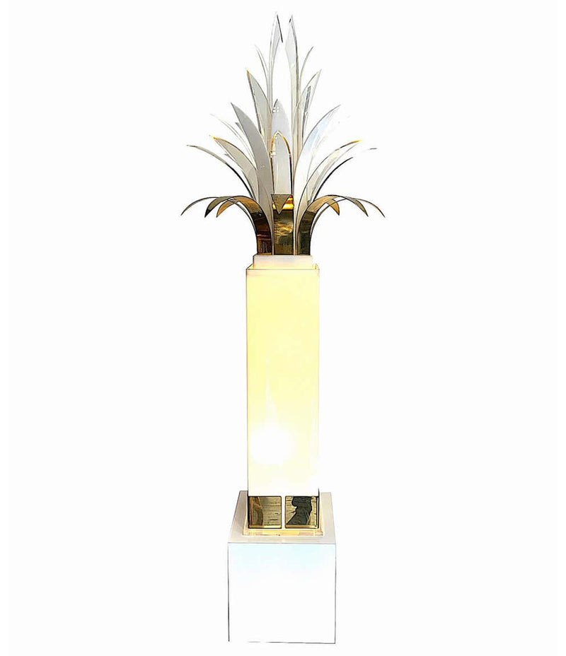 RARE STUNNING 1970S PALM TREE FLOOR LAMP BY PETER DOFF FOR BERGER DESIGNS