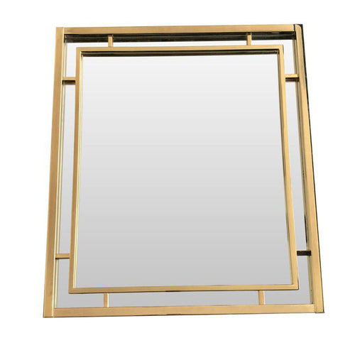 ROMEO REGA STYLE BRASS MIRROR