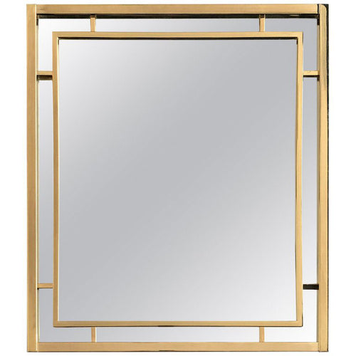 ROMEO REGA STYLE BRASS MIRROR