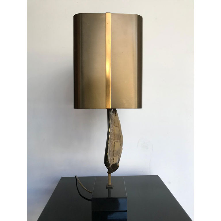 RARE MAISON CHARLES LAMP "CARAIBES ECRAN" BY CHYSTIANE CHARLES