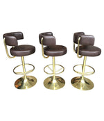 SET OF THREE BÖRGE JOHANSSON “JUPITER” BAR STOOLS