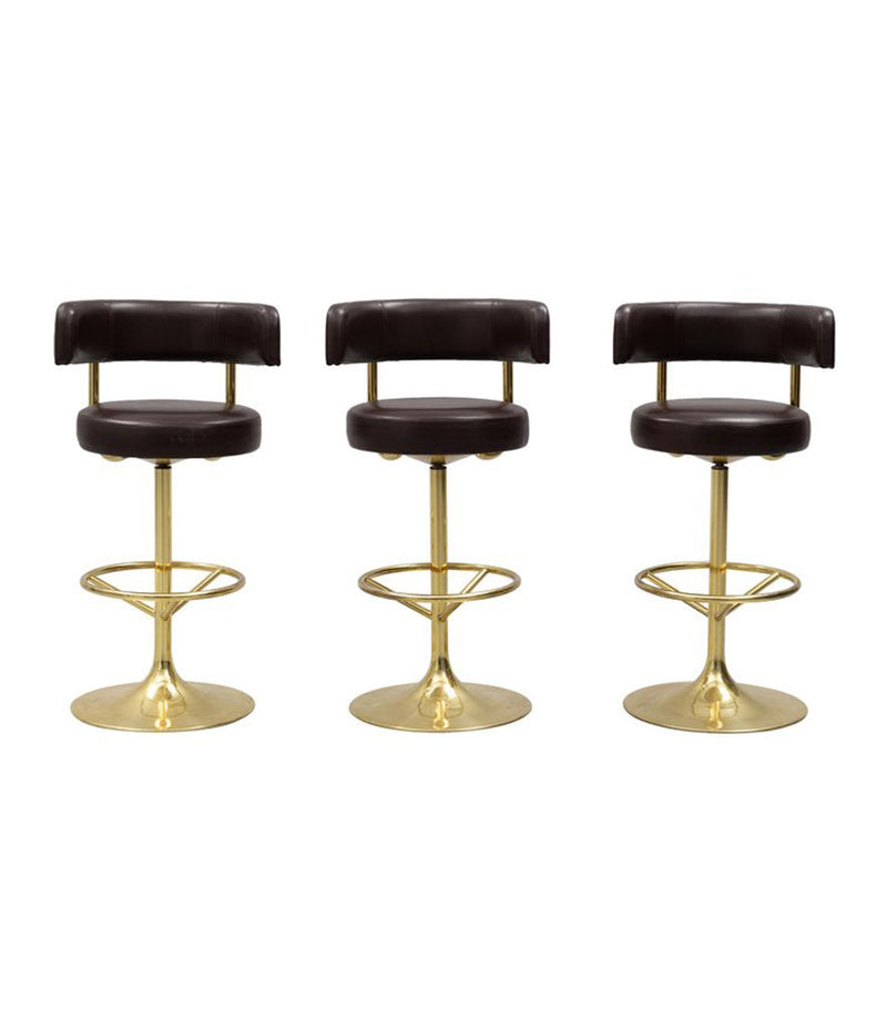 SET OF THREE BÖRGE JOHANSSON “JUPITER” BAR STOOLS