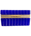 STUNNING 1950S COBALT BLUE MURANO GLASS HINGED JEWELRY BOX BY CENDESE, ITALY