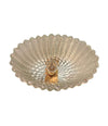 STUNNING SET OF FOUR 1940S BAROVIER & TOSO GLASS AND BRASS WALL SCONCES