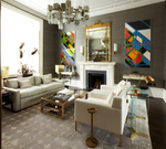 RARE MAISON JANSEN PINEAPPLE FLOOR LAMP