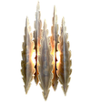 Holm Sorensen brutalist wall sconces in brass 