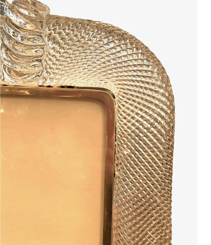 STUNNING 1940S BAROVIER & TOSO MURANO GLASS PICTURE FRAME BY ERCOLE BAROVIER