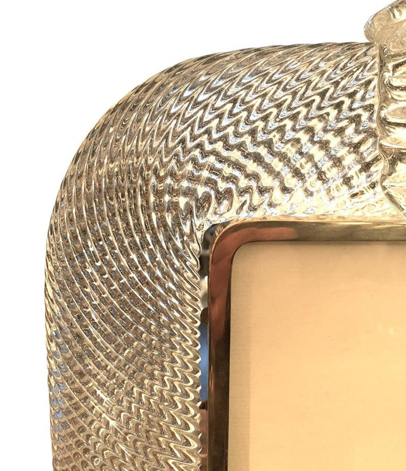 STUNNING 1940S BAROVIER & TOSO MURANO GLASS PICTURE FRAME BY ERCOLE BAROVIER