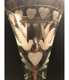 VINTAGE FRENCH ENGRAVED CHAMPAGNE FLUTES